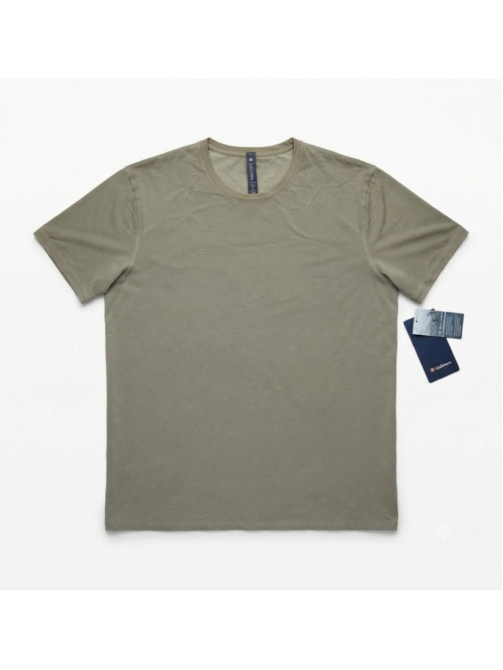 Mens Lululemon The Fundamental T-Shirt-
Grey Sage Size XL